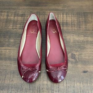 Chaps ballerina flats with tie bow